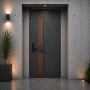 puerta de herreria moderna en cdmx
