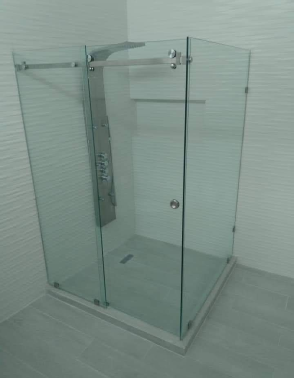 Cancel para Baño Bacalar en Escuadra con 1 Puerta Corrediza 10mm - Imagen 2