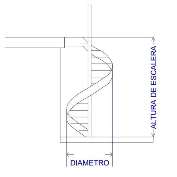 Escalera de caracol de herrería 05 - Imagen 2